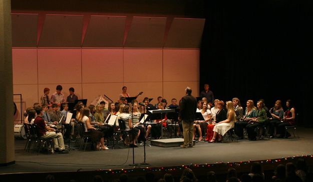 Pinedale High School Concert Band. Photo by Pam McCulloch, Pinedale Online.