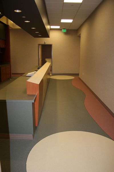 Entry area for patients. Photo by Dawn Ballou, Pinedale Online.