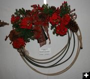 Green River Valley Museum wreath. Photo by Dawn Ballou, Pinedale Online.