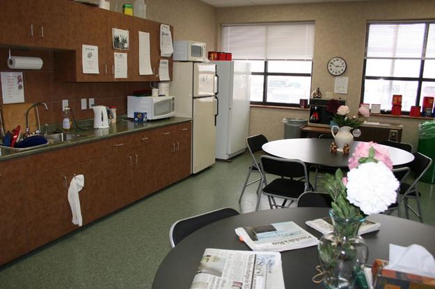 Break Room. Photo by Dawn Ballou, Pinedale Online.