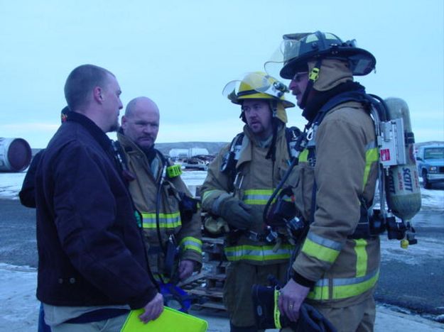 Discussions. Photo by Sublette County Fire Board.