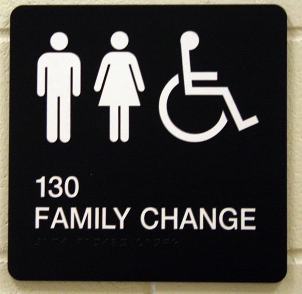 Family Change Rooms Available. Photo by Pam McCulloch.