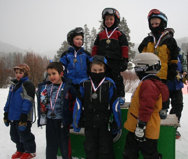 Pre-Kindergarten Male Skiers. Photo by Pam McCulloch.