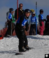 Snowboarder Nya Attanassio. Photo by Jeff Wohl.