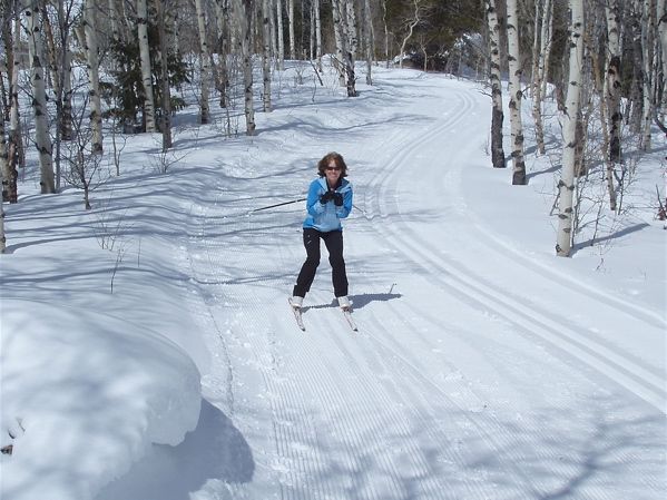 Groomed Ski Trails. Photo by Bob Barrett, Pinedale Ski Education Foundation.