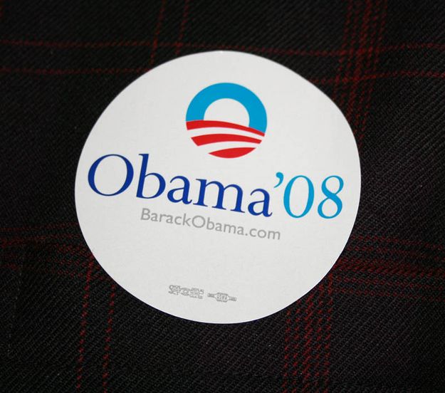 Obama Sticker. Photo by Dawn Ballou, Pinedale Online.
