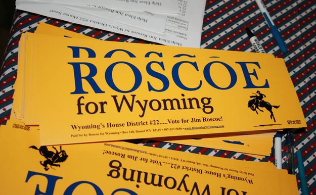 Roscoe Stickers. Photo by Dawn Ballou, Pinedale Online.