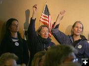 Voting. Photo by Pam McCulloch, Pinedale Online!.