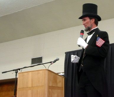 Abe Lincoln. Photo by Jonita Sommers.