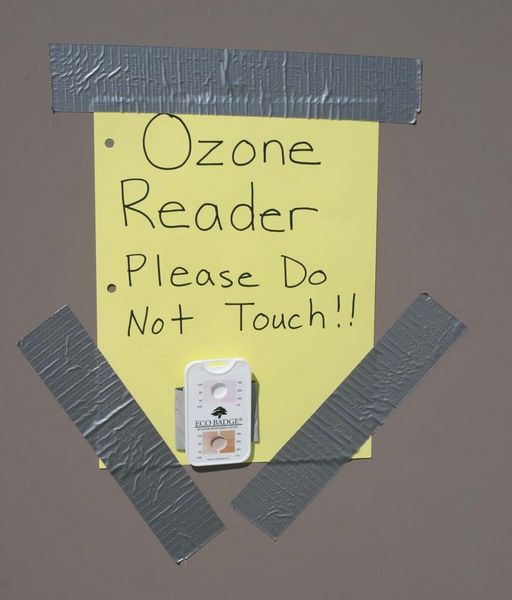 Ozone Test in Progress. Photo by Dawn Ballou, Pinedale Online.