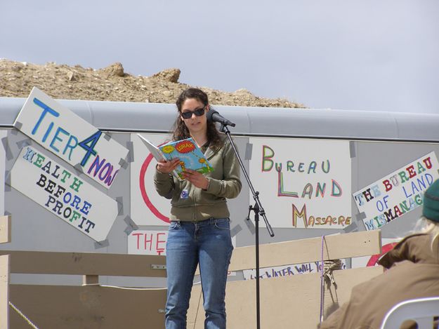 Morgan Holz Reading. Photo by Sue Sommers.