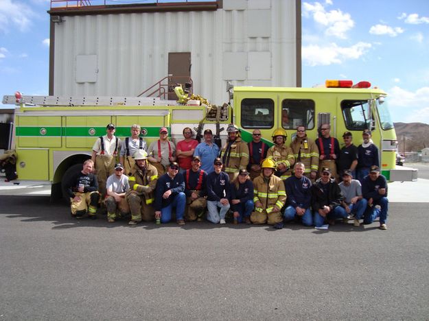 Training in Green River. Photo by Sublette County Fire Board.