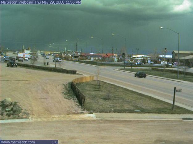 Pinedale area storms. Photo by Marbleton webcam.
