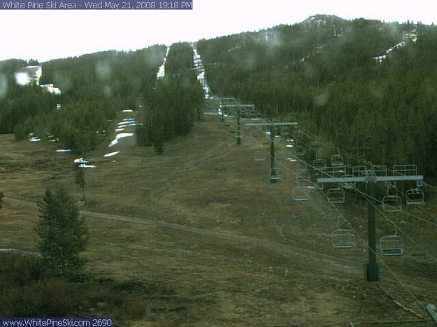 White Pine lodge view. Photo by White Pine Ski Area lodge webcam.