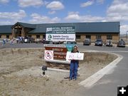 In front of the BLM. Photo by Sue Sommers.