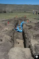 Test Trench. Photo by Dawn Ballou, Pinedale Online.