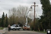 Road closed. Photo by Dawn Ballou, Pinedale Online.