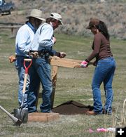 Looking for flakes. Photo by Dawn Ballou, Pinedale Online.