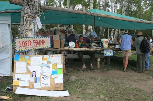 Rainbow Information Station. Photo by Dawn Ballou, Pinedale Online.