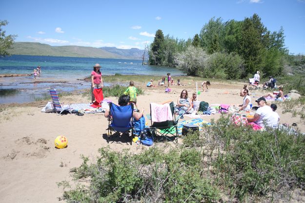 Sandy Beach . Photo by Pam McCulloch, Pinedale Online.