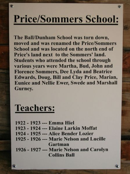 Schoolhouse Information. Photo by Dawn Ballou, Pinedale Online.