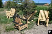 Scorched Chairs. Photo by Dawn Ballou, Pinedale Online.