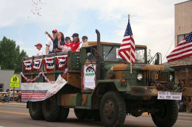Honoring the Troops. Photo by Pinedale Online.