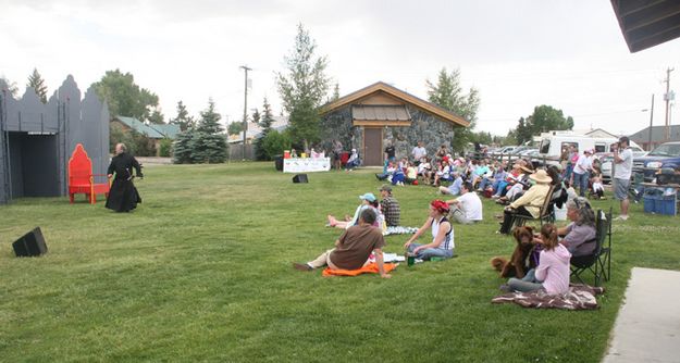 Shakespeare in the Park . Photo by Pam McCulloch, Pinedale Online.