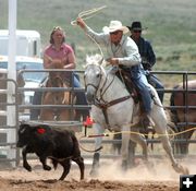 Calf Roping. Photo by Pinedale Online.