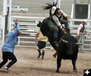 Bull Riding. Photo by Pinedale Online.