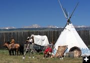 Mountain Man Camp. Photo by Pinedale Online.