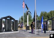 Flag Raising. Photo by Sue Sommers.