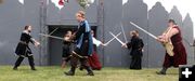 Sword Fight. Photo by Pam McCulloch, Pinedale Online.