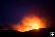 New Fork Fire at Night. Photo by Tara Bolgiano, Blushing Crow Photography.