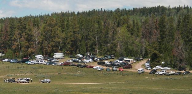 First Parking Lot - June 30. Photo by Dawn Ballou, Pinedale Online.