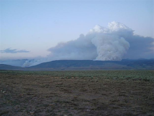 Fire Moving East. Photo by Sally Hayward.