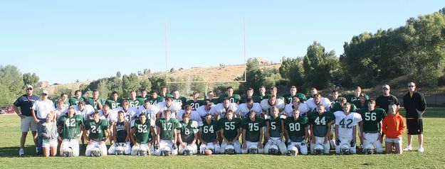 PHS 2008 Football Team. Photo by Pam McCulloch, Pinedale Online.