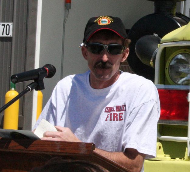 Fire Chief Festus Kraus. Photo by Dawn Ballou, Pinedale Online.