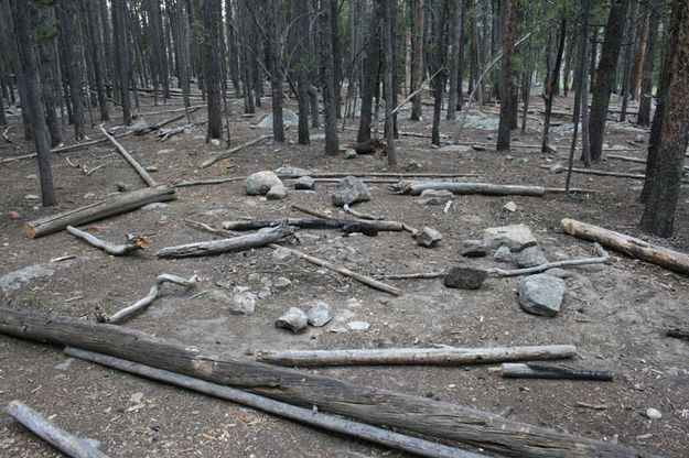 Fire Circle - After. Photo by Dawn Ballou, Pinedale Online.