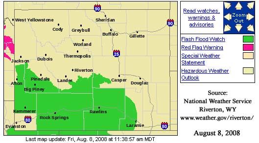 Flash Flood Watch. Photo by National Weather Service.