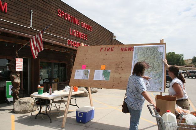 Where is the fire today?. Photo by Dawn Ballou, Pinedale Online.