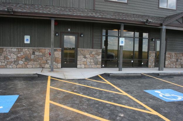 Handicap ramp. Photo by Dawn Ballou, Pinedale Online.