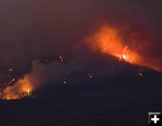 Pine Mountain in flames. Photo by Dave Bell.