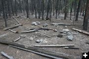 Fire Circle - After. Photo by Dawn Ballou, Pinedale Online.