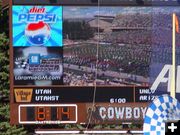 Scoreboard. Photo by Craig Sheppard.