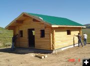 Blind Bull Cabin. Photo by Hubert Smith, Sweetwater Snopokes Snowmobile Club.