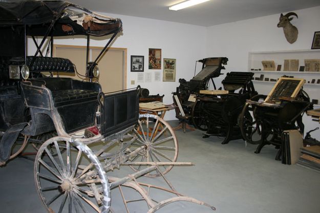 Museum Displays. Photo by Dawn Ballou, Pinedale Online.