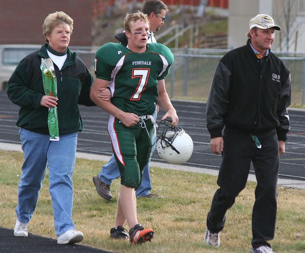 Senior Matt Boyce. Photo by Clint Gilchrist, Pinedale Online.