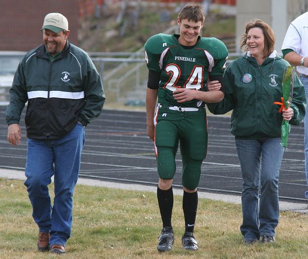 Senior Dylan Nelson. Photo by Clint Gilchrist, Pinedale Online.