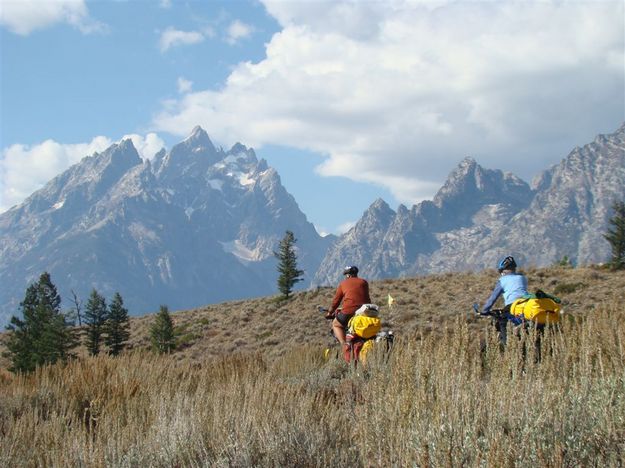 Tetons as the backdrop. Photo by Vogel Family.